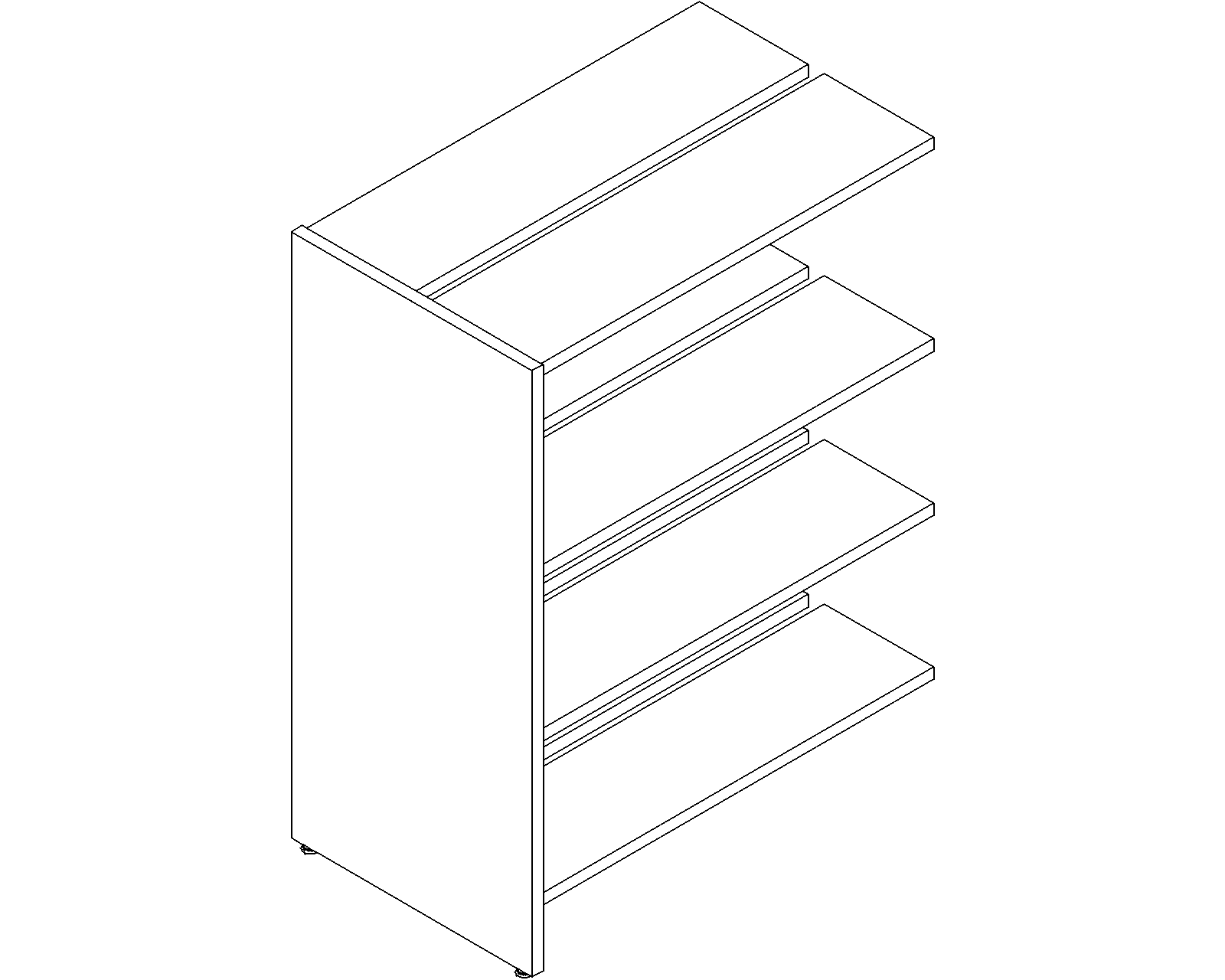 Lingo add-on - double-sided - H1220 - D250 - W900 - 3D.dwg