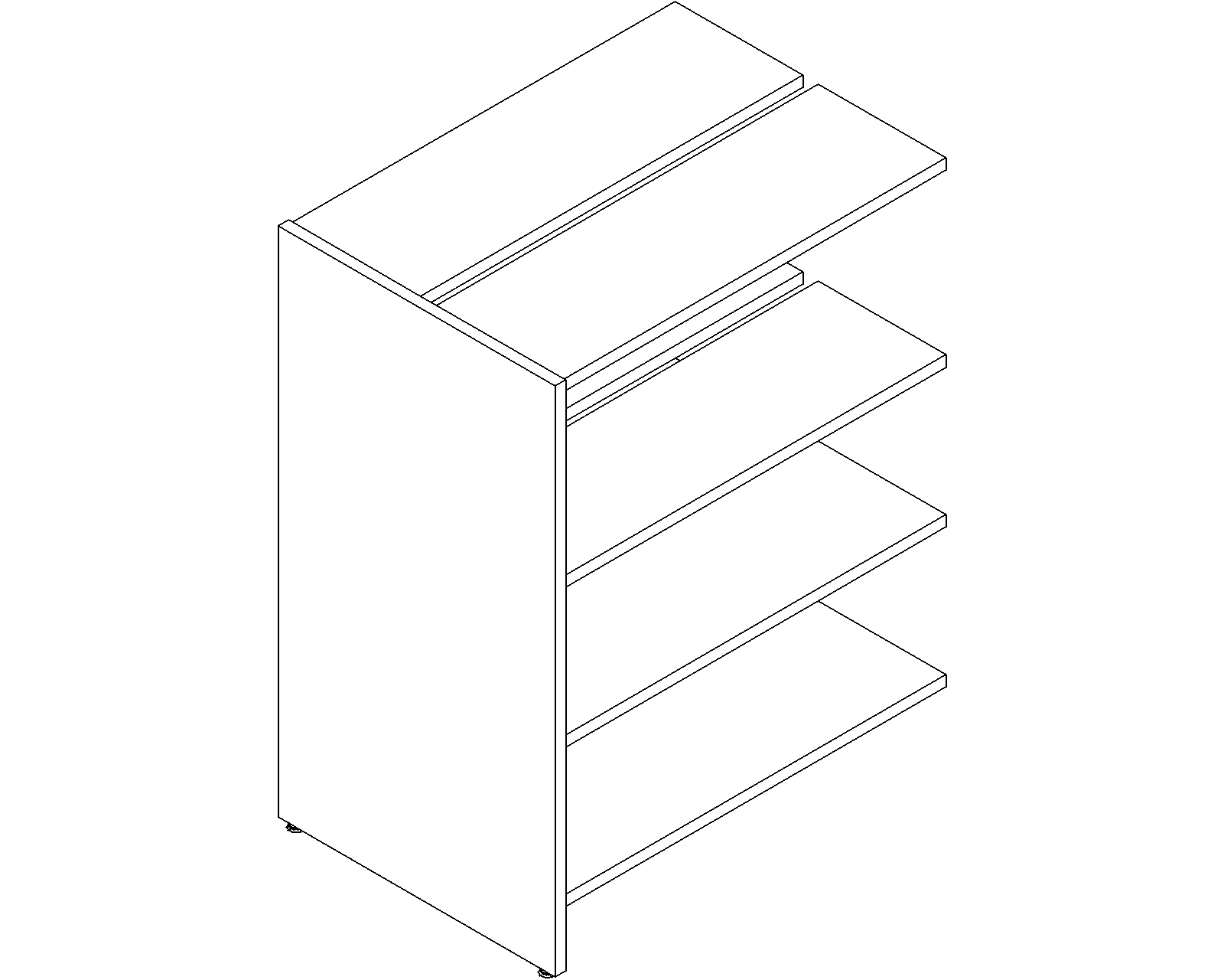 Lingo add-on - double-sided - H1220 - D300 - W900 - 3D.dwg