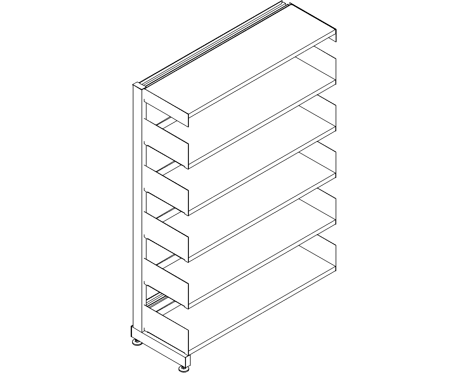 6030 add-on - single-sided - H1520 - D300 - W1000 - 3D.dwg