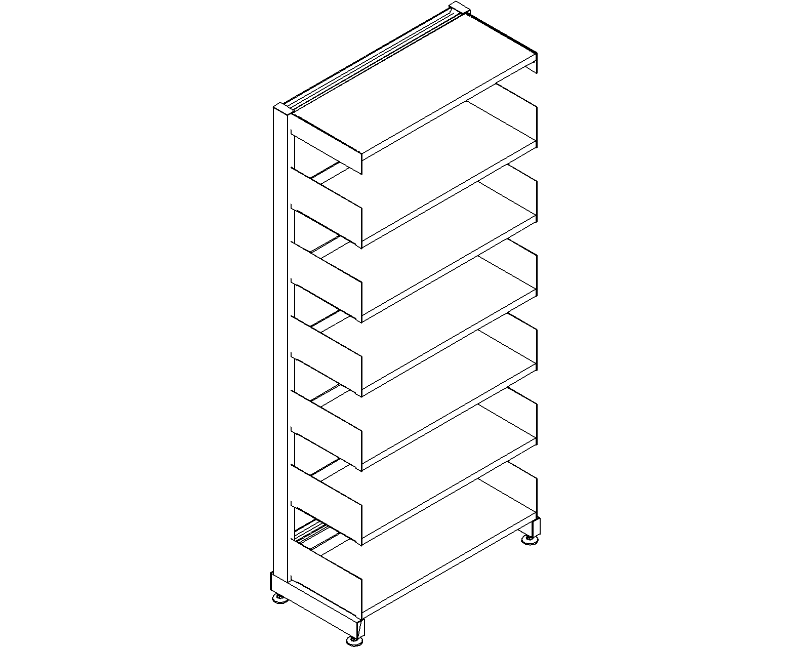 6030 starter - single-sided - H1820 - D300 - W750 - 3D.dwg