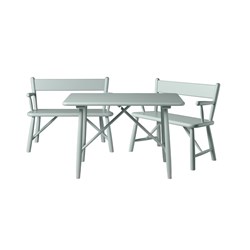 E1547 - Ensemble avec table et 2 bancs